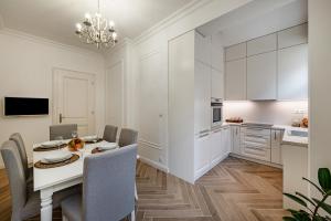 Kuchyň nebo kuchyňský kout v ubytování Symphony Apartment