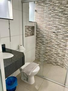 Koupelna v ubytování Hotel Pousada Santa Ceia + 35 fotografií