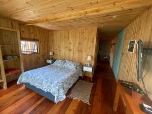 Postel nebo postele na pokoji v ubytování Loft 4 personas con hot tub cercano a Punta de Lobos