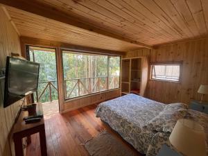 TV a/nebo společenská místnost v ubytování Loft 4 personas con hot tub cercano a Punta de Lobos