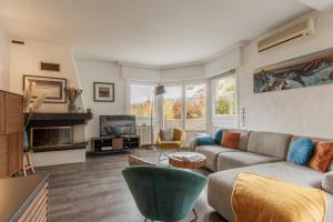 Posezení v ubytování Le Montagny Sejour Cosy au Coeur des Alpes