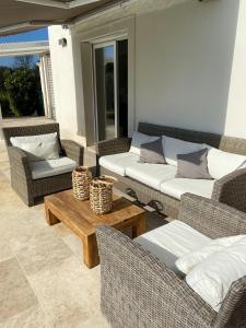 Posezení v ubytování La Villa, Residence privee du Val Baussenc