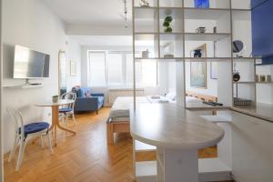 Kuchyň nebo kuchyňský kout v ubytování STUDIO APARTMENT SiLVER + 12 fotografií