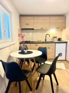 Kuchyň nebo kuchyňský kout v ubytování Ubytování Koliba pod Stolovou + 28 fotografií