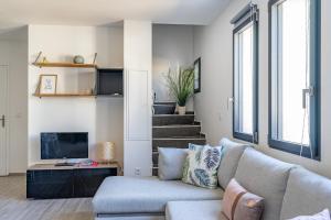 Χώρος καθιστικού στο charmante maison au calme,coeur de Bandol à pied