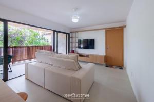 TV a/nebo společenská místnost v ubytování Apto 2 Quartos a 800 m da Praia TDC0109