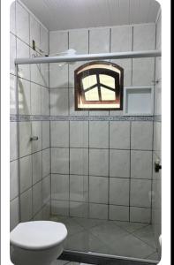 Koupelna v ubytování Casa Recanto da Montanha