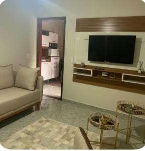 TV a/nebo společenská místnost v ubytování Casa Recanto da Montanha