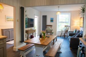 Χώρος καθιστικού στο Lleust