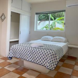 Una cama o camas en una habitación de Hotel Dos Mundos, Isla Cozumel 54 fotos más