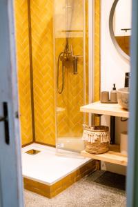 Et badeværelse på Alima der Hof - Apartment Mühlhans + 27 billeder