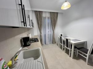 Η κουζίνα ή μικρή κουζίνα στο Urban Escape Craiova