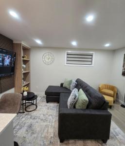 Χώρος καθιστικού στο Rhote's Luxury Suite