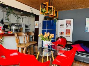 Χώρος καθιστικού στο Habitaciones junto a Universidad del Bosque