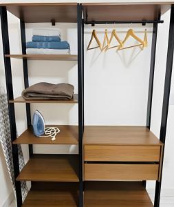 Palanda nebo palandy na pokoji v ubytování Apt no Coração das Montanhas Capixabas