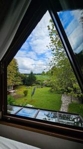 En have udenfor Chalet in Freilingen Blankenheim mit Seenähe mitten in der Natur