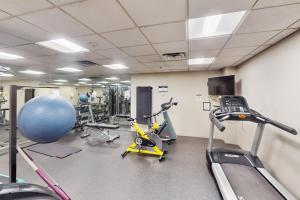a gym with several exercise bikes and a gym ball at Simba Run 2305 in Vail