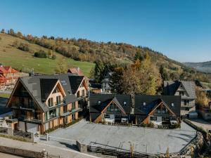 an aerial view of a house at HARENDA APART Ski&Spa in Zakopane