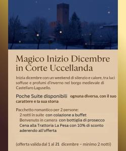 un panneau indiquant « Institut magique de littérature » dans le centre d'Uckaldario dans l'établissement Corte Uccellanda Relais & Spa, à Monzambano