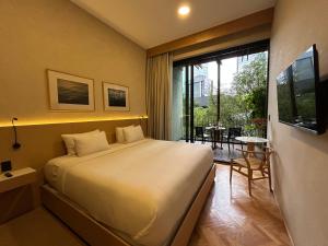 TV i/ili multimedijalni sistem u objektu Ana Polanco Apartments