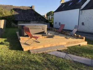 Zahrada ubytování Domaine de Linguinou