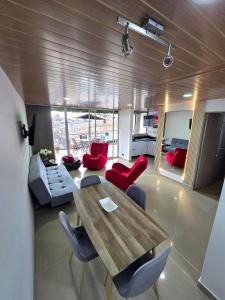 Posezení v ubytování Hotel Penthouse Terraza cerca Cardio Infantil