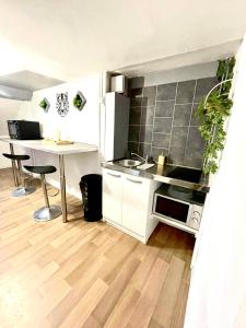 Η κουζίνα ή μικρή κουζίνα στο Evasion jungle