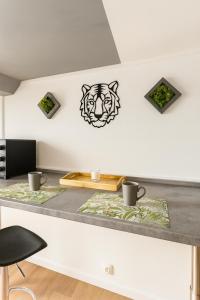 Η κουζίνα ή μικρή κουζίνα στο Evasion jungle