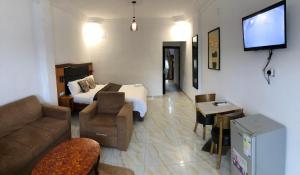 TV a/nebo společenská místnost v ubytování residence hoteliere samba