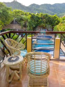 Nespecifikovaný výhled na hory nebo výhled na hory při pohledu z hotelu