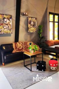 Posezení v ubytování Celine's Loft + 2 fotografie