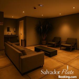 a living room with a couch and two chairs at Brás Downtown Residence Flat in Sao Paulo +15 photos