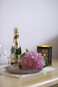 Nápoje v ubytovaní Ferienwohnung Panorama + 21 fotografií