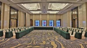 a large room with rows of chairs in it at Wanning Yingbin Hotel in Wanning +94 photos