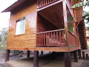 Balkón nebo terasa v ubytování Ecolodge Don Felix