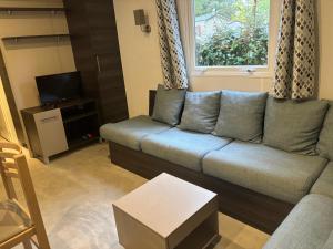 Χώρος καθιστικού στο Mobil-home 8 personnes proche plage et foret