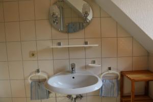 Koupelna v ubytování Ferienwohnung Gruber am Brombachsee