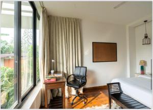 Χώρος καθιστικού στο 3 Bedroom Private Pool Villa in North Goa by Amorey Stays