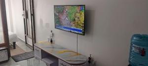 TV a/nebo společenská místnost v ubytování Nestora