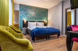 Postel nebo postele na pokoji v ubytování Thon Hotel Rosenkrantz Bergen