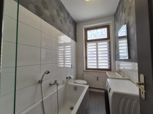 Koupelna v ubytování Mikra Homes24 in Gößnitz