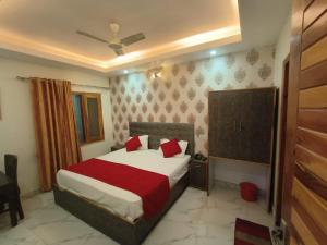 Ένα ή περισσότερα κρεβάτια σε δωμάτιο στο Baakhli Guest House And Restaurant