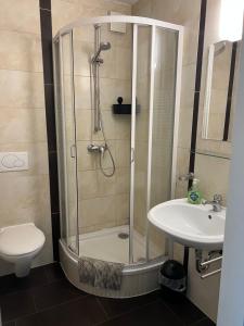 Ένα μπάνιο στο Pension Casa Ambiente