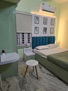 Postel nebo postele na pokoji v ubytování Mossy Retreat