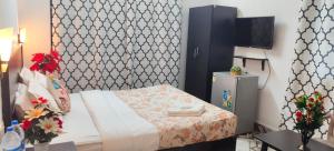 Ένα ή περισσότερα κρεβάτια σε δωμάτιο στο Kasa anjo