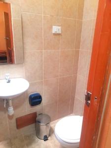 Et badeværelse på Amazon Soul Apartment