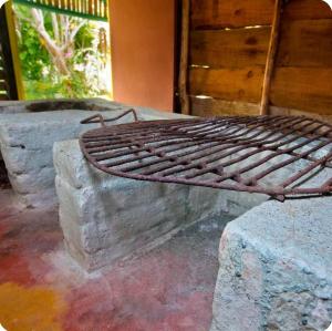 Gril dostupný pro hosty v farmy