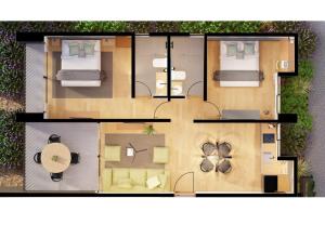 a rendering of a small house at Vistalba Hotel Aparts & Suites in Ciudad Lujan de Cuyo