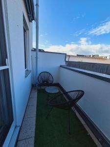 Balkón nebo terasa v ubytování Heinsberg City Apartment - Stil trifft Farbe!