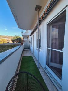 Balkón nebo terasa v ubytování Heinsberg City Apartment - Stil trifft Farbe!